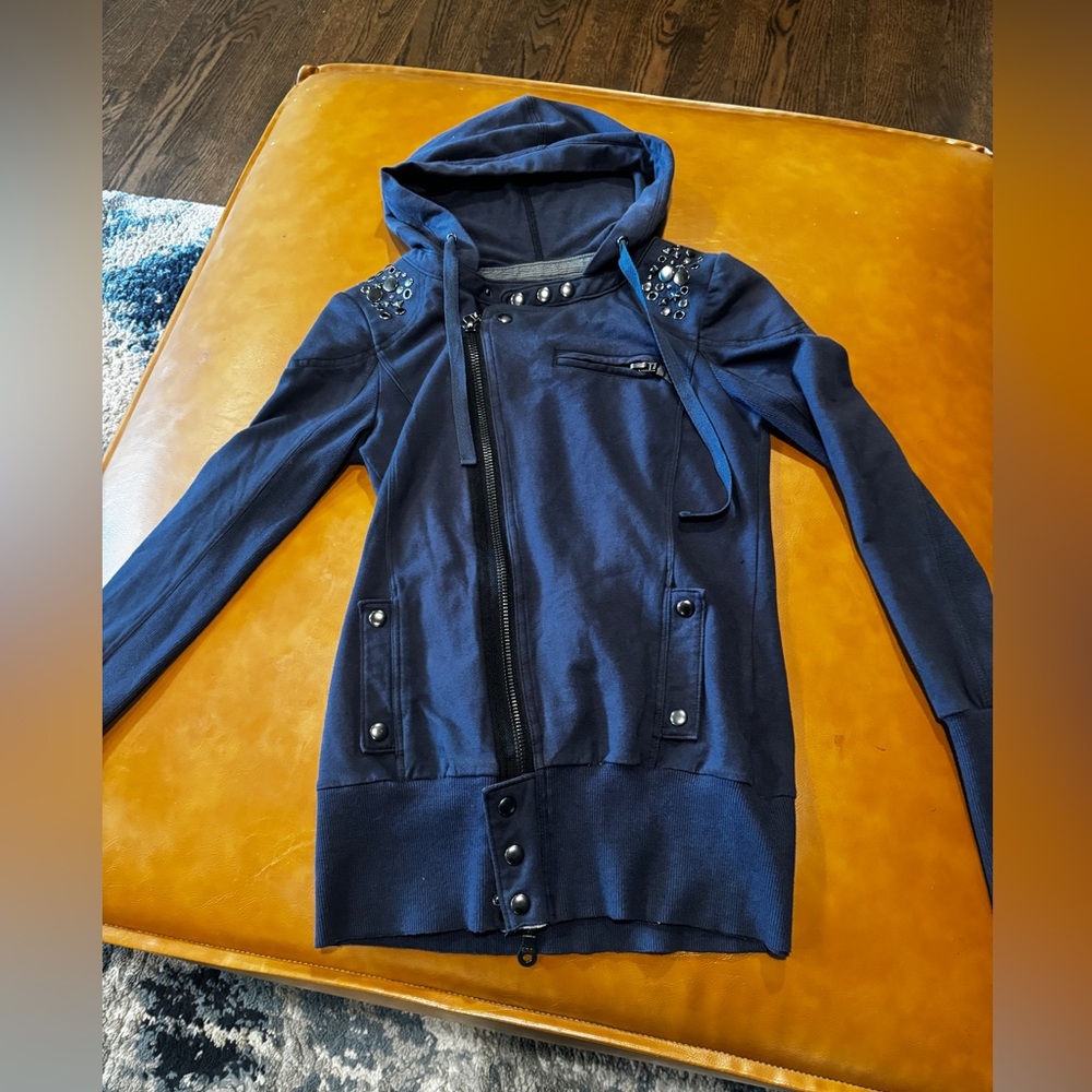 Free People studded zip up jacket